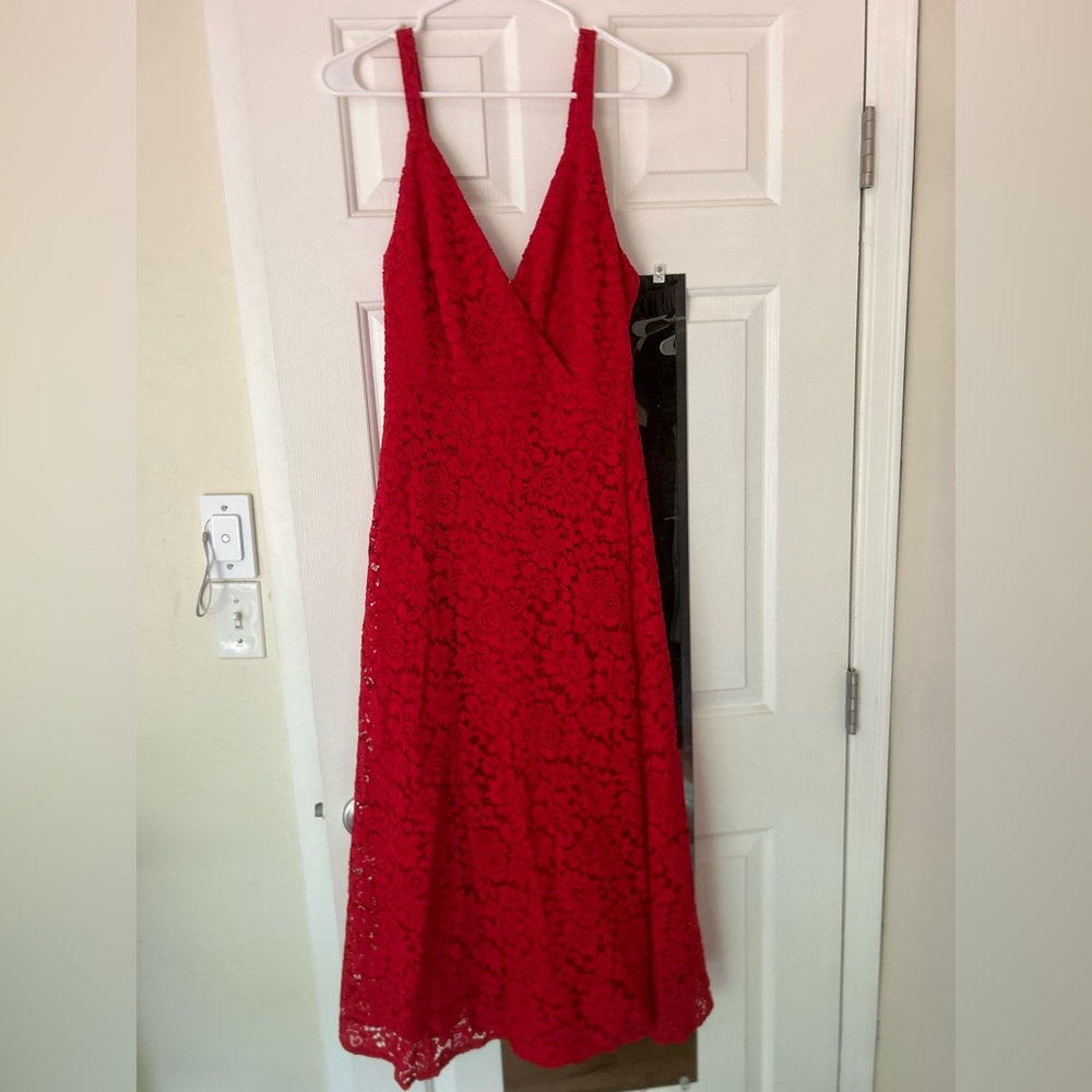 Red Bardot Dress